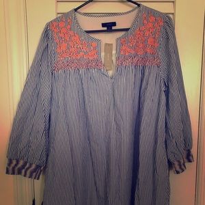 J Crew embroidered dress